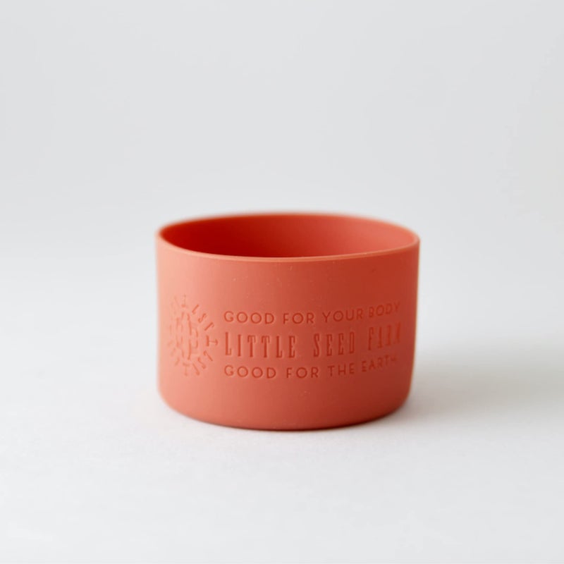 Little Seed Farm Little Seed Farm Protective Silicone Sleeves for Jars - 2-Pack - Terracotta Red  - Image 1