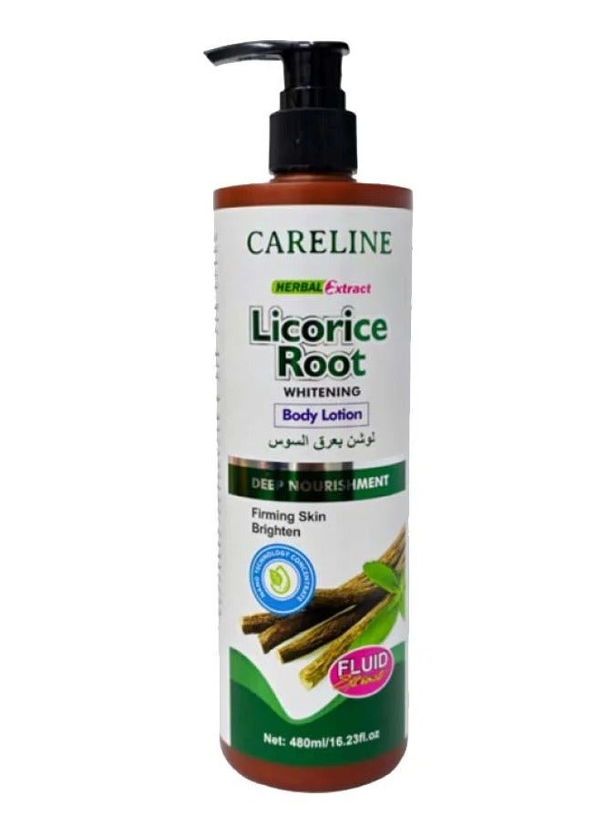 كيرلاين لوشن مبيض للجسم بخلاصة عرق السوس - 480 مل