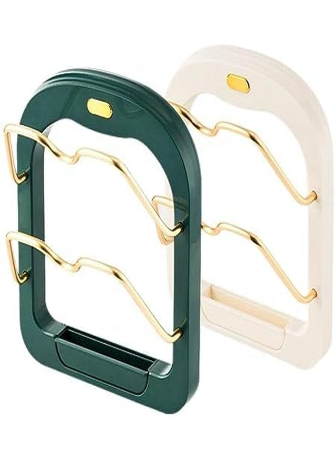 Wishbone Kitchen Pot Cover Rack Multi-Functional Household Kitchen Storage Rack - Image 4