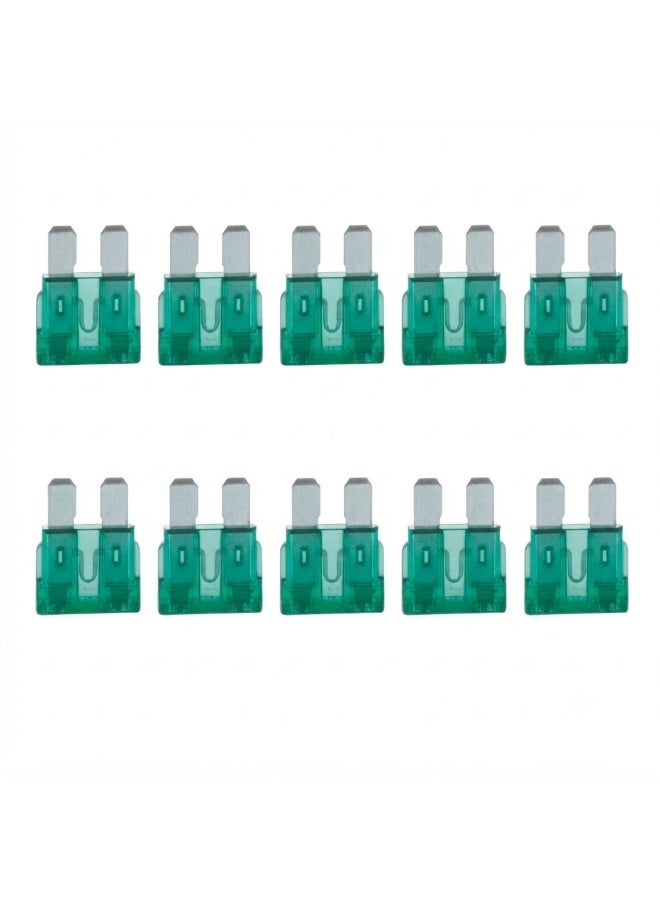 Lynacz Original 30A ATC Car Fuse Set of 10 – Automotive Blade Fuse for Car Protection, Overload Safety, Short Circuit Protection, Universal Fuse Replacement, Green Plastic Durable High Performance - Image 3
