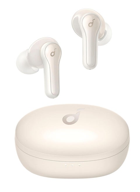 Anker Soundcore Life Note E, White, True Wireless Earbuds with Big Bass and 3 EQ Modes, 32H Playtime, USB-C for Fast Charging, Tiny Size for Commute, Work