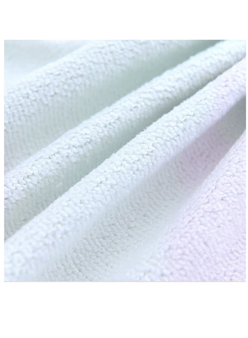 الأزرق جي دبليو منشفة استحمام ناعمة بغطاء رأس بتصميم حيوان - Image 2