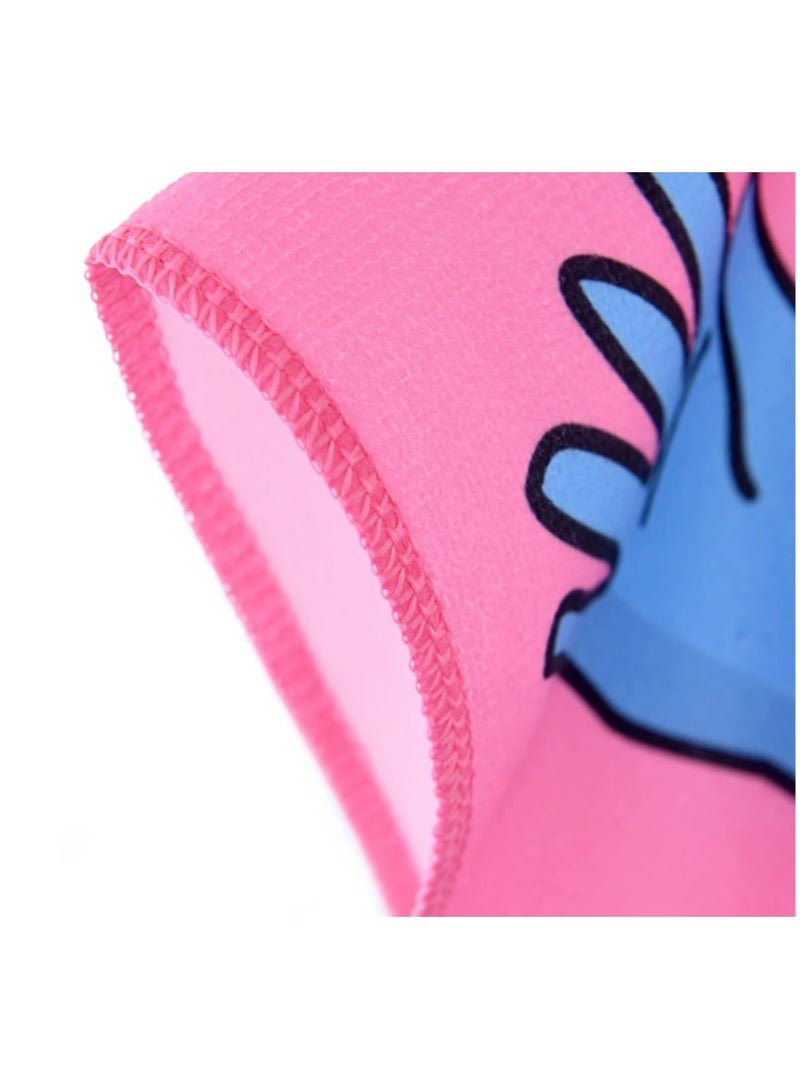 الأزرق جي دبليو منشفة استحمام ناعمة بغطاء رأس بتصميم حيوان - Image 3