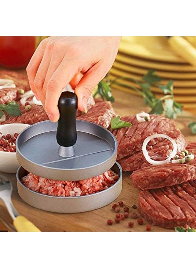 Arabest Non-Stick Burger Press Aluminum Hamburger Patty Maker with 100 Wax Papers for BBQ Grill  - Image 4