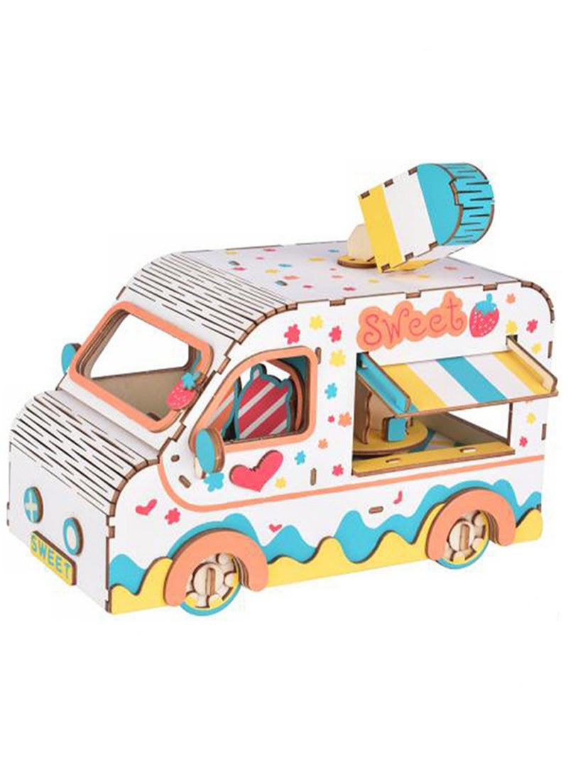 Children's Educational 3D Wooden Model Self-assembly Handmade Puzzle Toy (Sweet Moments 100Pcs) - Image 1