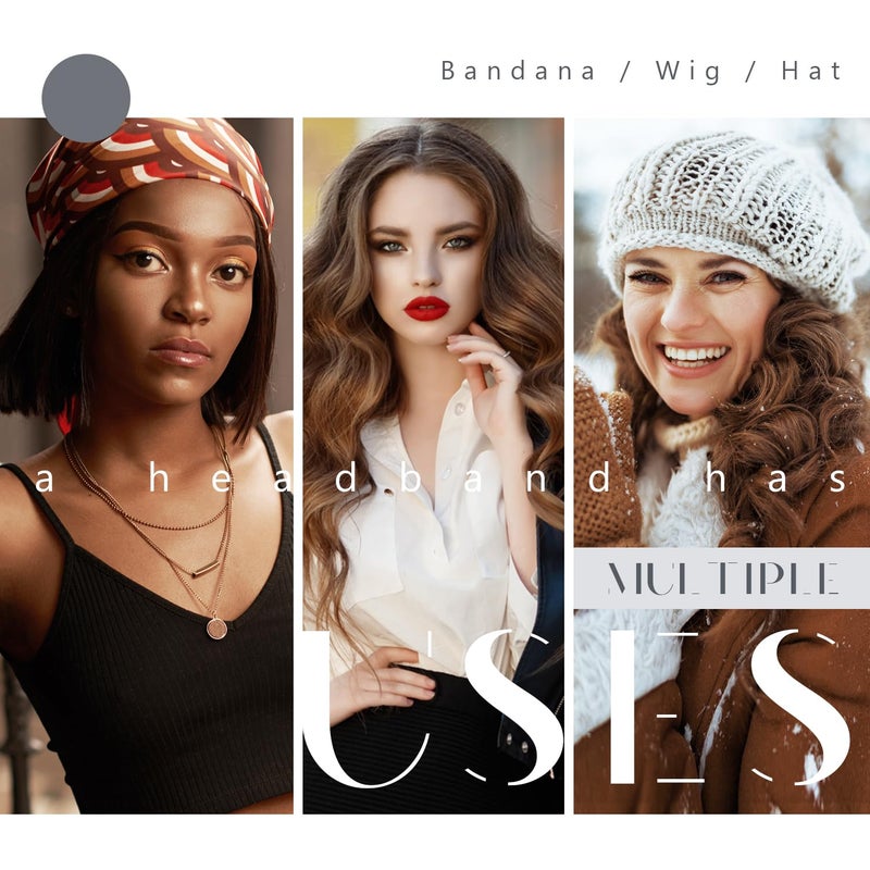 Dreamlover Wig Grip Bands, Headband for Keeping Wigs in Place, Tan, 2 Pieces - Image 5