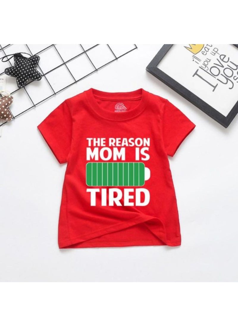 Matching Family Outfits تي شيرت مطبوع عليه صورة بطارية الأم والابن  - Image 2