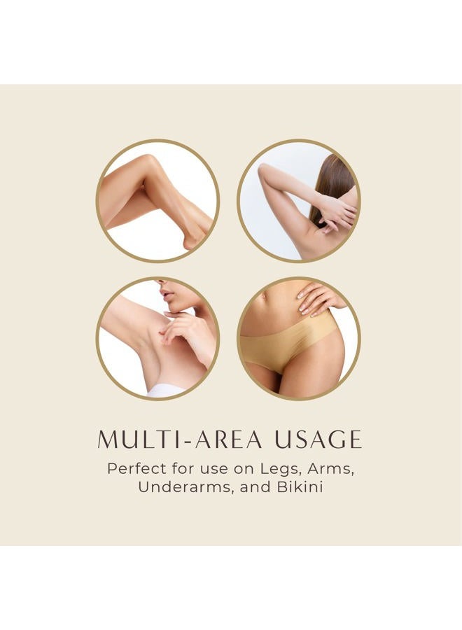 Honeybee Body Wax Strips| Waxing Strips for Women and Men| Hair Removal for All Skin| 8 Strips, 2 After Care Wipes (Strawberry) - Image 3