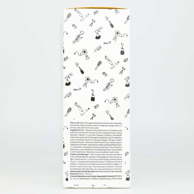 Elizavecca Collagen Coating Hair Treatment Rinse 500ml - Moisturizing Conditioner for Dry Damaged Hair - Image 4