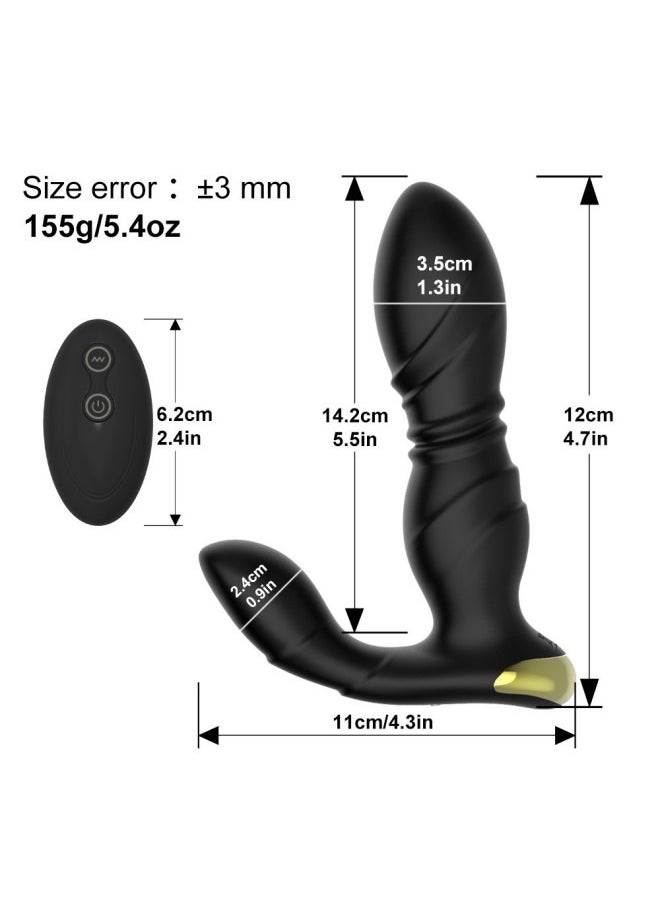 Generic - Multifunctional Telescopic Vibration Massager with Remote Control - Image 1
