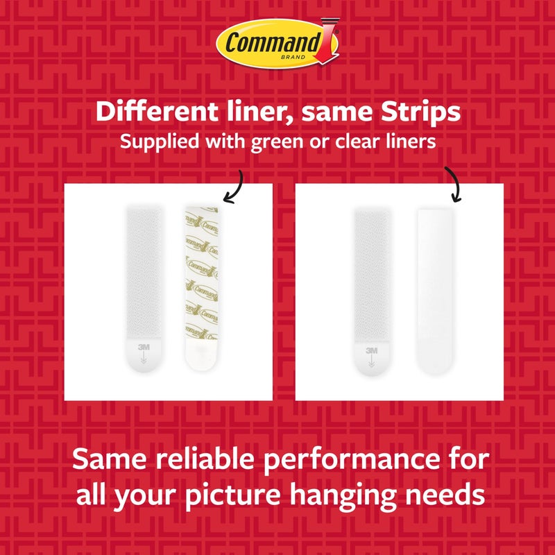 Command 15 lb & 10 lb Large and Medium Picture Hanging Strips 28 Assorted Pairs (56 Command Strips), Damage-Free Hanging Picture Hangers, Great for Home Decor, White Adhesive - Image 5