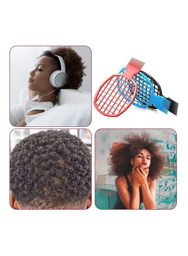 NIBEMINENT 3-Piece Afro Twist Curl Comb Multicolour - Image 4