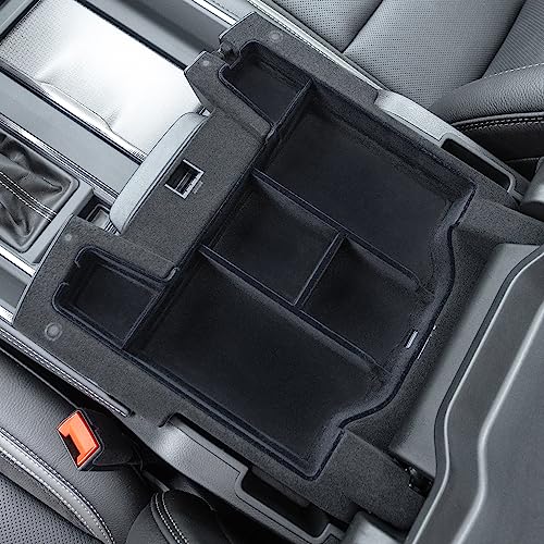 PIMCAR Center Console Organizer Upgrade Flocked Liner Interior Compatible with Dodge RAM 1500 2500 3500 2019-2024 2025 ABS Plastic Material Shell Armrest Box Insert Tray Accessories - Image 5