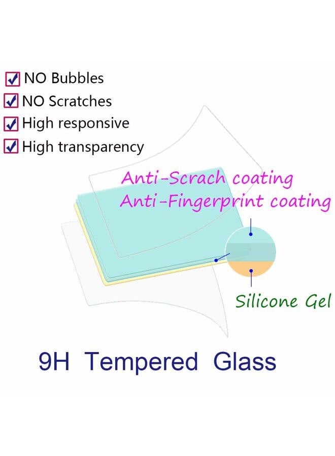 ULBTER 4000D Screen Protector Appliable for Canon EOS 4000D 3000D Rebel T100 Camera & Hot Shoe Cover [2+3 Pieces], 0.3mm 9H Hardness Tempered Glass Cover Anti-Scrach Anti-Fingerprint Anti-Bubble - Image 2