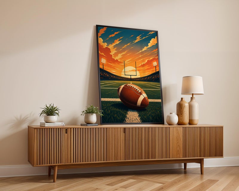 TNESSENTIAL Football Poster, Football Print, Football Wall Art, Football Wall Decor, Football Room Decor, Gift Football Fan, Sports Wall Art - Image 3