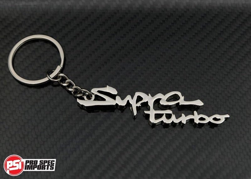 Pro Spec Imports - Chrome 'Supra Turbo' keychain for Toyota Supra Mk4 / A80, A70, A90, solid metal key chain, 2JZ JZA80, accessories gift - Image 5