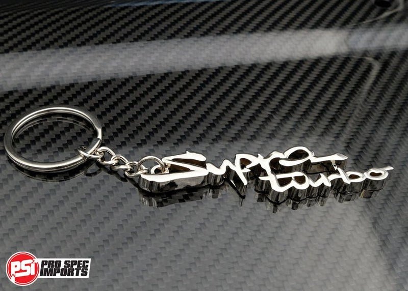 Pro Spec Imports - Chrome 'Supra Turbo' keychain for Toyota Supra Mk4 / A80, A70, A90, solid metal key chain, 2JZ JZA80, accessories gift - Image 4