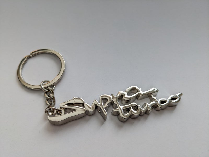 Pro Spec Imports - Chrome 'Supra Turbo' keychain for Toyota Supra Mk4 / A80, A70, A90, solid metal key chain, 2JZ JZA80, accessories gift - Image 3