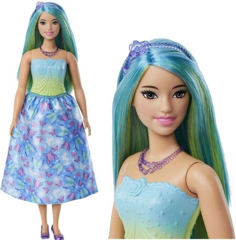 باربي Princess Doll Blue HRR07 HRR11 Licensed Product