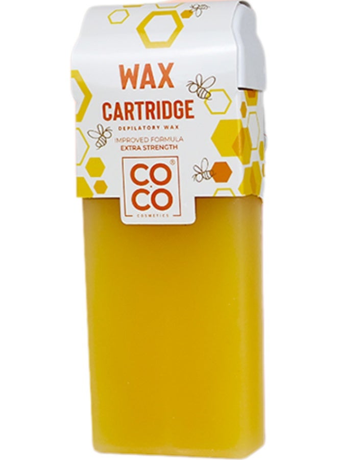 COCO Depilatory Wax 100ml – Soft Honey Roll-On Wax Cartridge Refill for Sensitive Skin, Face & Body Hair Removal, Suitable for Salon or Home Use - Image 1