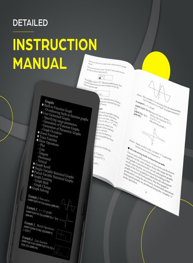 CATIGA TOVO Scientific Calculator with Graphing Functions, Multiple Modes, 360 Functions, Large Screen, Intuitive Interface for Beginners, High School & Advanced Courses, TS-259 (Developed by CATIGA) - Image 5