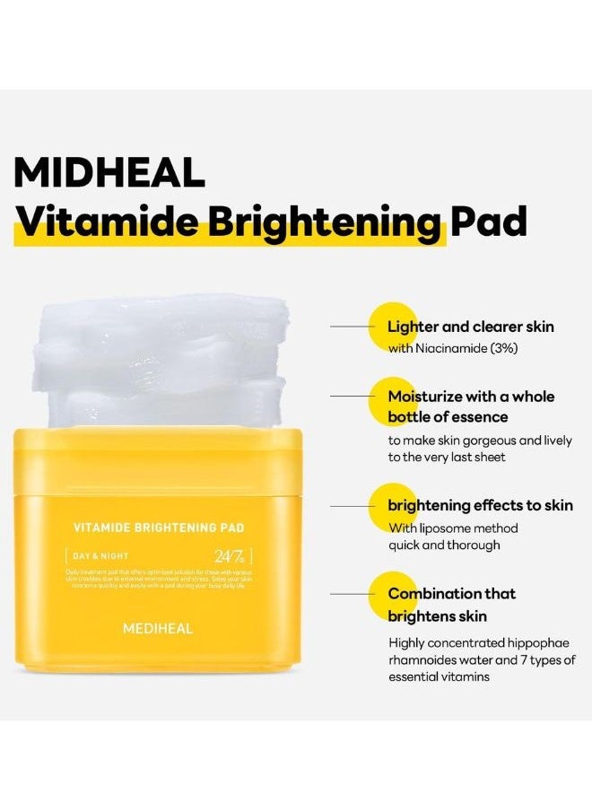 MEDIHEAL - Vitamide Brightening Pad (100 Pads) - Image 1