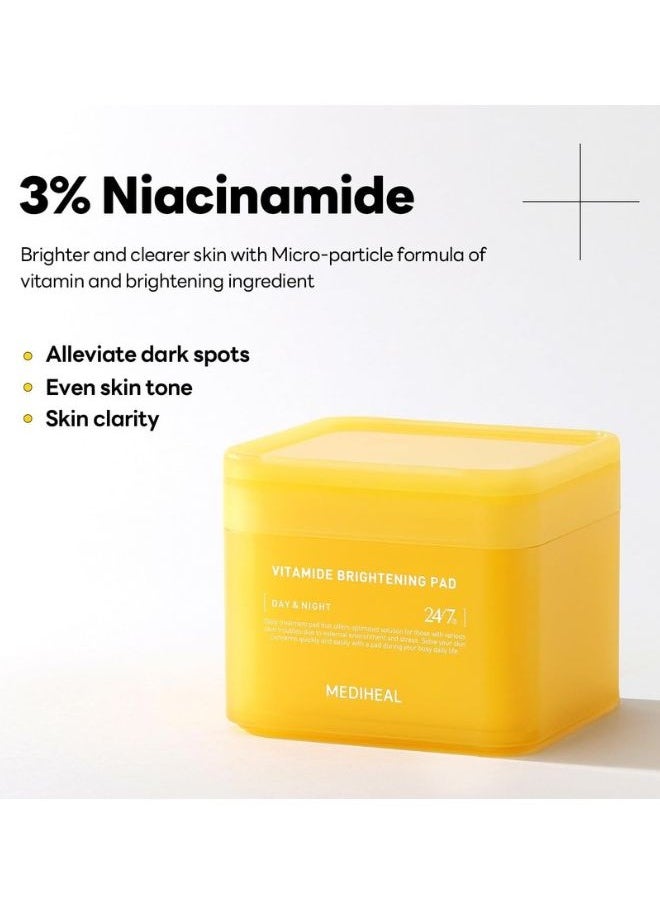MEDIHEAL - Vitamide Brightening Pad (100 Pads) - Image 1