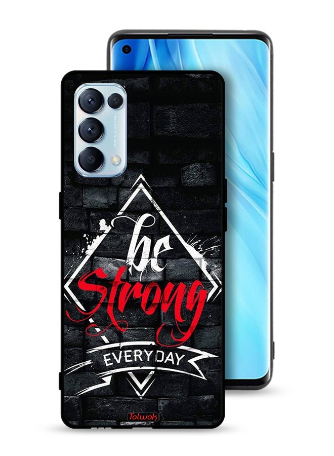 Tolwak Oppo Reno5 Pro 5G Protective Case Cover Be Strong Every Day - Image 1
