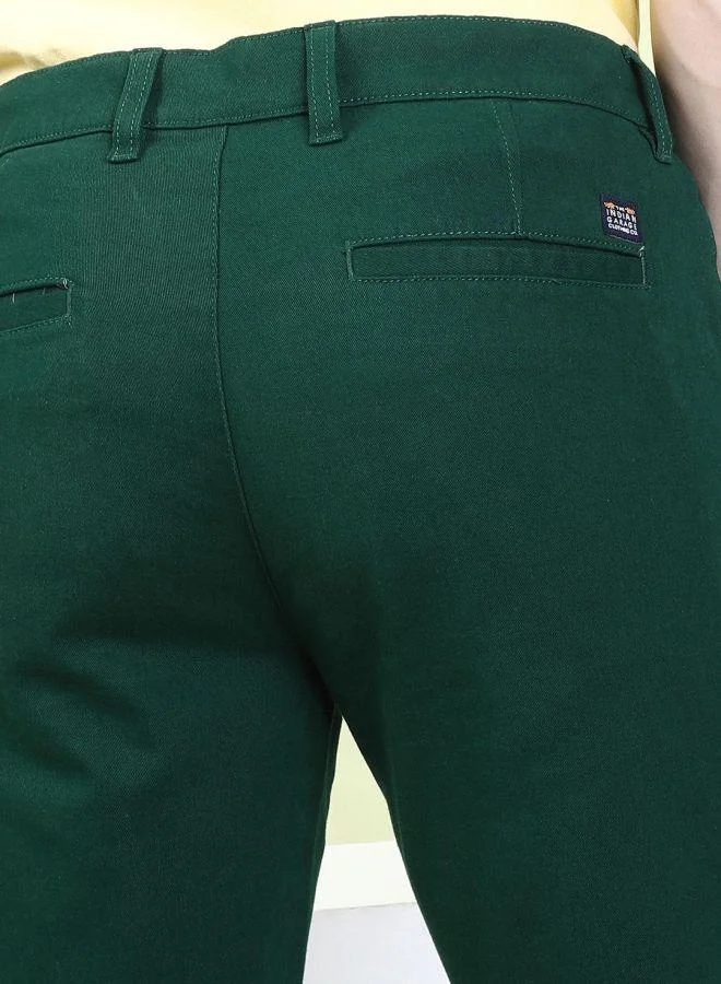 The Indian Garage Co Men Slim Fit Solid Mid-Rise Shorts