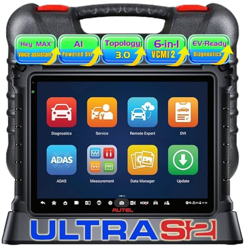 Autel MaxiSYS Ultra S2 OBD2 Scanner, 2025 New Diagnostic with AI, Upgraded MS Ultra, 6-in-1 VCMI2, Topology 3.0, EV Tests, WiFi 6, 48+ Services, Motor Truspeed Repair, Multi-Point DVI, ECU Programming - Image 1