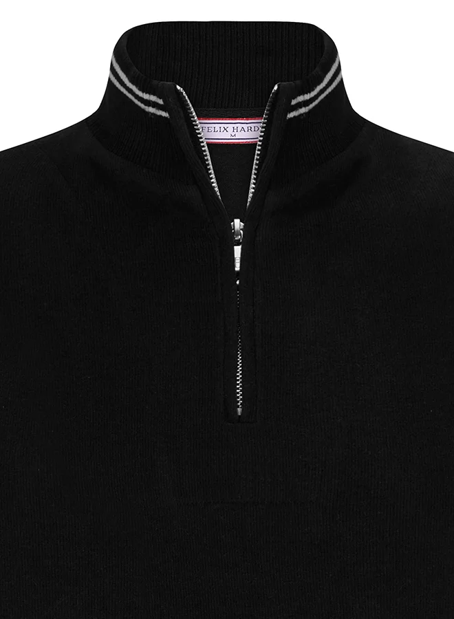 فيليكس هاردي Half-Zip Knit Sweater