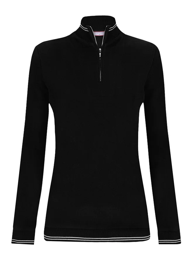 فيليكس هاردي Half-Zip Knit Sweater