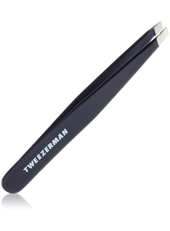Tweezerman Stainless Steel Slant Tweezer Black - Image 1