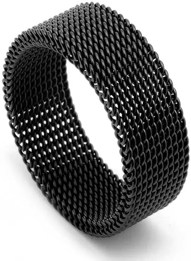 MEENAZ MIAMI Blue Rings for Men Combo Boys Boyfriend gents friends girls silver ring for men Black Chain Ring for Boys Stainless Steel finger Rings Stylish Fashion thumb band for mens gifts M413_21 - Image 3