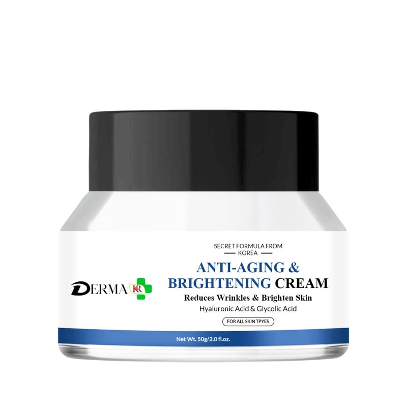 DERMAKR كريم الوجه المضاد للشيخوخة المشرق DERMA KR مرطب الوجه 50 جرام - Image 1