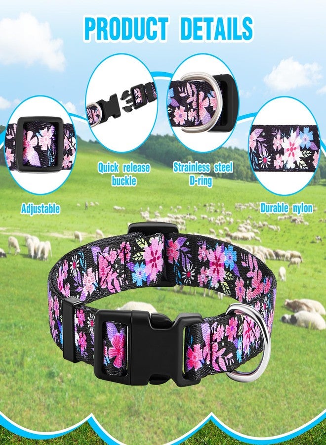Yeyeplum 2 Pack Goat Collars with Bells, Sheep Grazing Copper Bells and Adjustable Nylon Collar Set Loud Bronze Bell Small Farm Animal Sheep Cow Accessories(Vibrant Color,Groovy Pattern) - Image 3