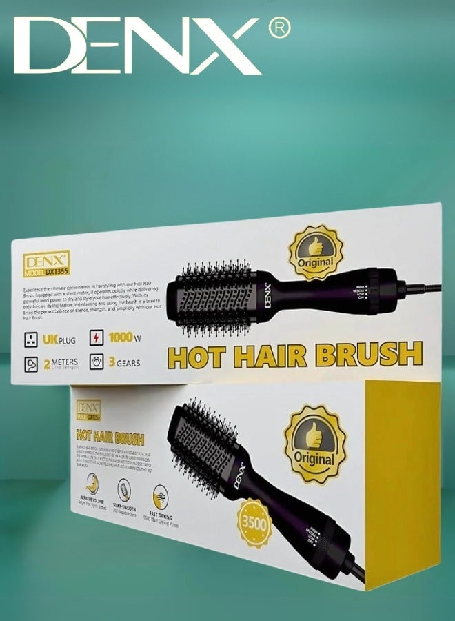 Denx Dnex Hair Styler DX1356 With An Easy-To-Use Design And A Heat-Resistant Silicone-Coated Handle, Black - Image 4