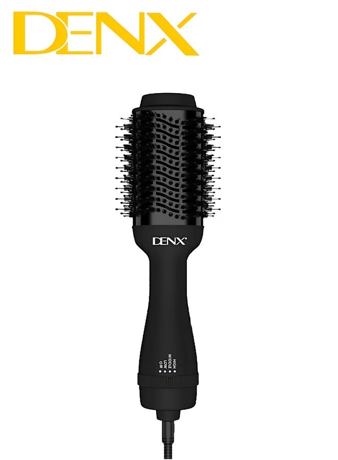 Denx Dnex Hair Styler DX1356 With An Easy-To-Use Design And A Heat-Resistant Silicone-Coated Handle, Black - Image 1