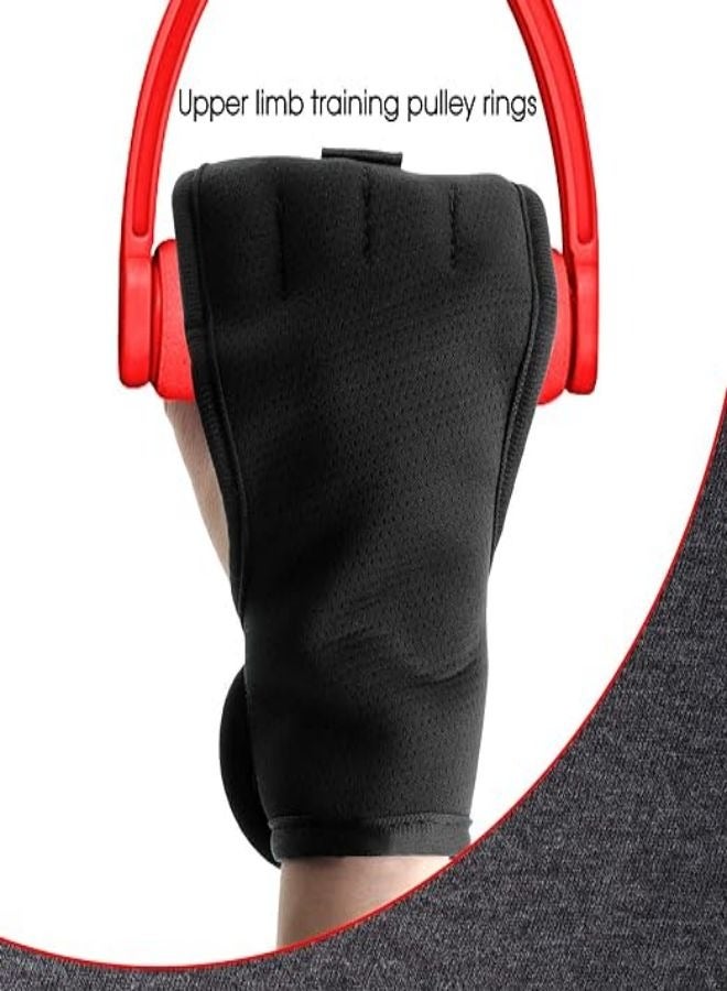 Ocean Black Rehabilitation Gloves with Stroke Hand Splint, Suitable for the Elderly Fist Stroke Hemiplegic Hand Training, One-hand Grip Exercise for the Left and Right Hands. - Image 5