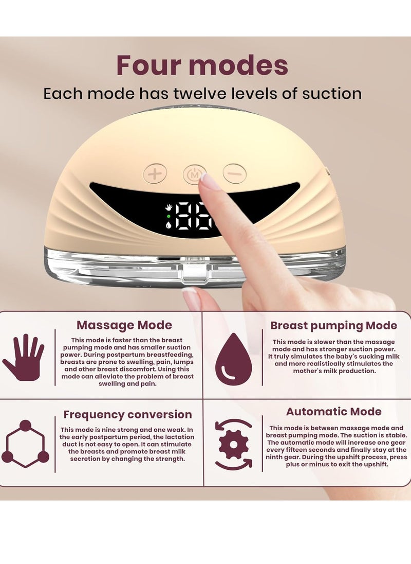 WENTCCION Breast Pump Hands Free,Wearable Breast Pump of Baby Mouth Double-Sealed Flange  - Image 5