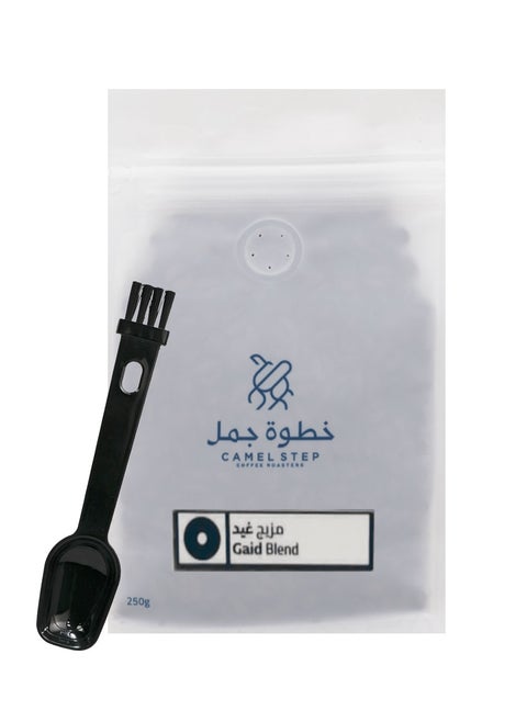 Ghaid Mix Roasted Camel Step 250g – Balanced Espresso Blend with Nuts, Cocoa & Spices + Coffee Measuring Spoon