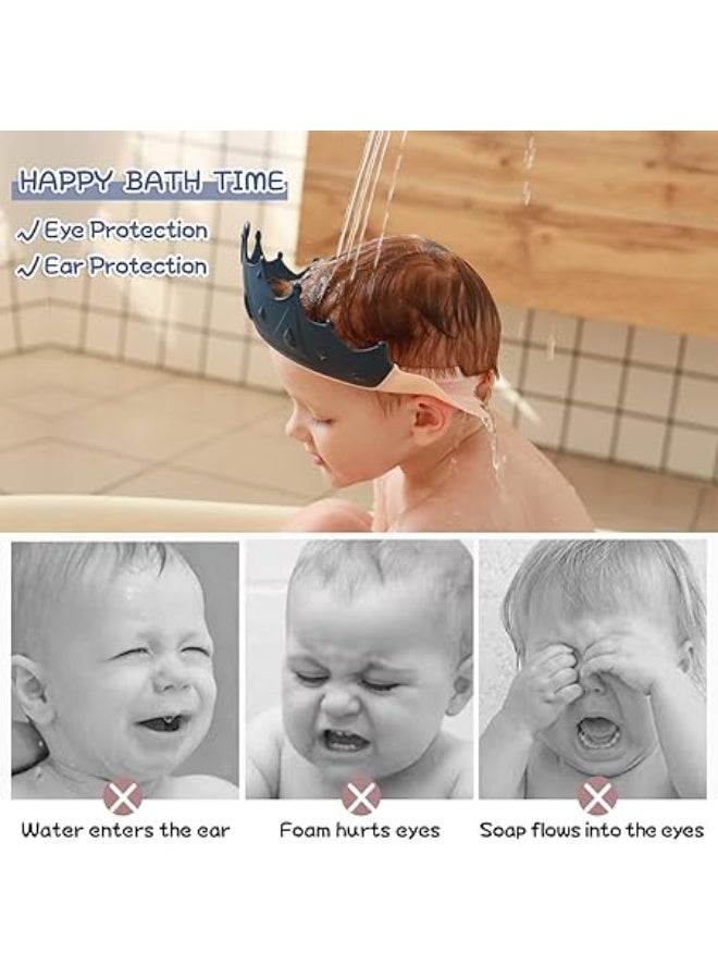 Baby Shower Cap for Kids with Bath Rinse Cup, Adjustable Toddler Hair Washing Shield Hat Baby Bath Visor Shampoo Hat for Toddlers 6M-9T - Image 4
