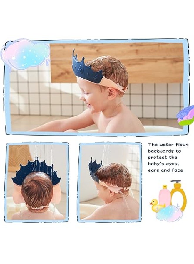 Baby Shower Cap for Kids with Bath Rinse Cup, Adjustable Toddler Hair Washing Shield Hat Baby Bath Visor Shampoo Hat for Toddlers 6M-9T - Image 3