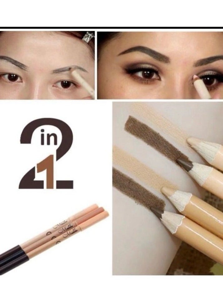 Me Now Multifunctional Eyeliner Eyebrow Pencil Concealer 01 Black  - Image 4