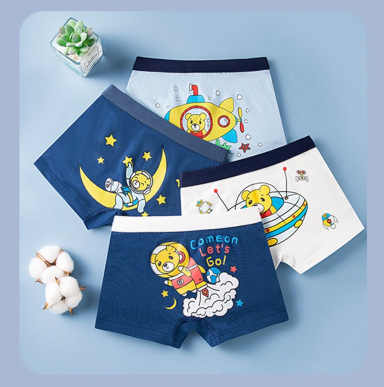 Boys Cotton Briefs Youth Underwear 1030 Space Bear 