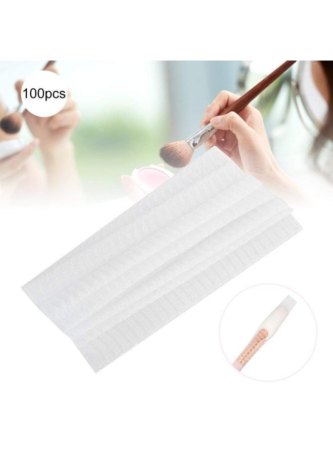 كلاراكو مجموعة واقيات أقلام مكياج ومستحضرات التجميل من 100 قطعة، غطاء شبكي قابل للتمدد وقابل لإعادة الاستخدام، شبكة فرش المكياج، واقي شبكي لفرش التجميل - Image 2