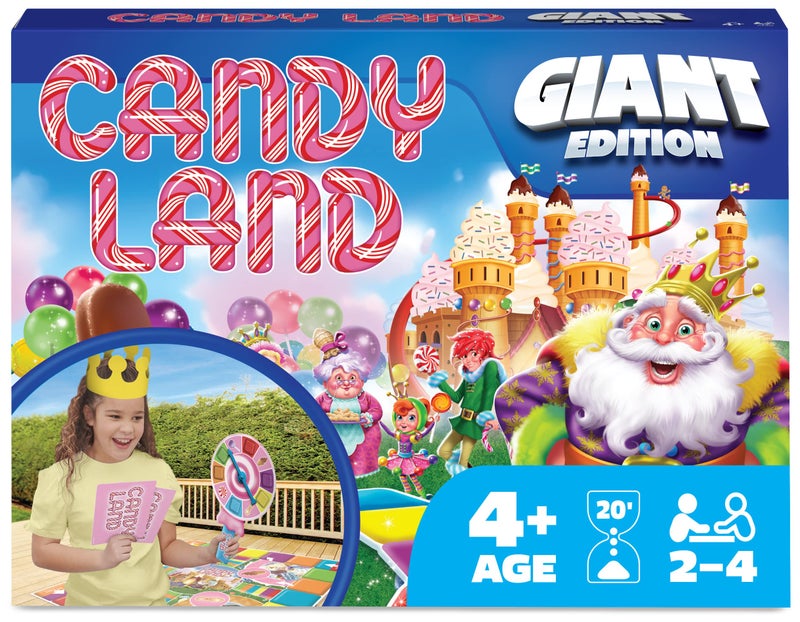 Spin Master Games Candy Land Giant Edition Preschool Game for Indoor Outdoor Fun with Big Oversized Board for Family and Kids 24 Players Ages 4 Up - Image 3