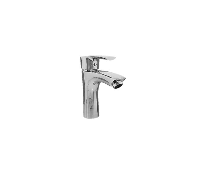Oceanic Wash Basin Mixer Chrome Bathroom Faucet Single Lever Deck Mounted Tap Hot & Cold Water Brass Body