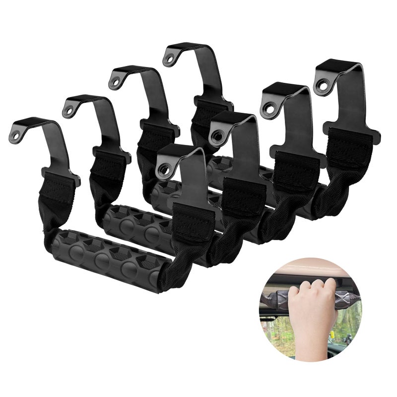 Grips Grab Handles Compatible With 20182023 Jeep Wrangler Gladiator JL JT Front Rear Roll Bar Grab Handles 4 Door Replace 82215524 82215523AC Grasp Handles Grab Enjoy Your OffRoad Experience