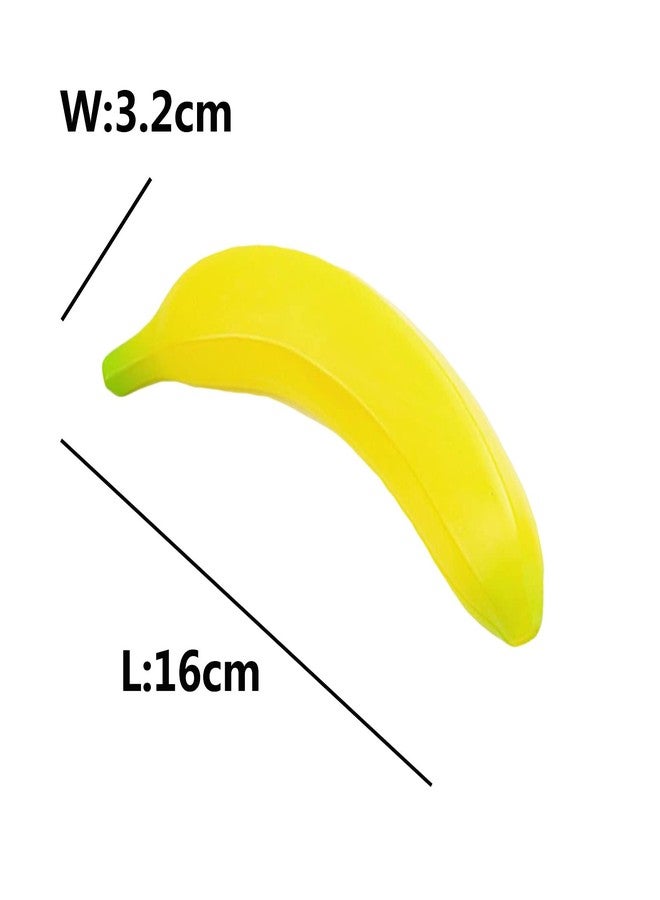 Fevoila 5 Piece Artificial Yellow Bananas Individual Fake Fruit Bananas Artificial Fruit Plastic Bananas Models for Home Display Kitchen Cabinet Storefront Decor Photography Props - Image 2